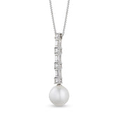 DIAMOND & FRESHWATER PEARL PENDANT